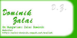 dominik zalai business card